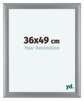 Como MDF Cadre Photo 36x49cm Argent Mat De Face Mesure | Yourdecoration.fr