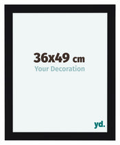 Como MDF Cadre Photo 36x49cm Noir Brillant De Face Mesure | Yourdecoration.fr