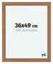 Como MDF Cadre Photo 36x49cm Noyer Clair De Face Mesure | Yourdecoration.fr