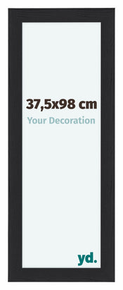 Como MDF Cadre Photo 37 5x98cm Noir Grain de Bois De Face Mesure | Yourdecoration.fr