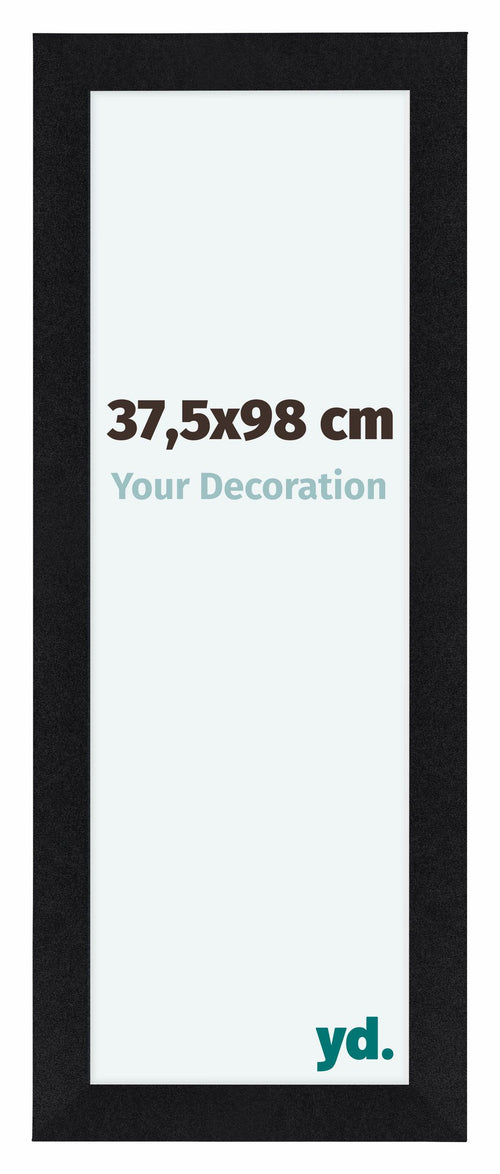 Como MDF Cadre Photo 37 5x98cm Noir Mat De Face Mesure | Yourdecoration.fr