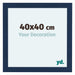 Como MDF Cadre Photo 40x40cm Bleu Fonce Patine De Face Mesure | Yourdecoration.fr