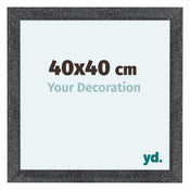 Como MDF Cadre Photo 40x40cm Gris Patine De Face Mesure | Yourdecoration.fr