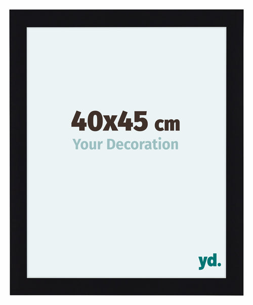 Como MDF Cadre Photo 40x45cm Noir Brillant De Face Mesure | Yourdecoration.fr