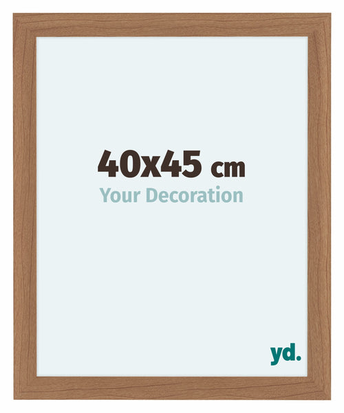 Como MDF Cadre Photo 40x45cm Noyer Clair De Face Mesure | Yourdecoration.fr