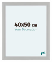 Como MDF Cadre Photo 40x50cm Blanc Grain de Bois De Face Mesure | Yourdecoration.fr