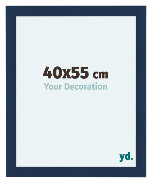 Como MDF Cadre Photo 40x55cm Bleu Fonce Patine De Face Mesure | Yourdecoration.fr