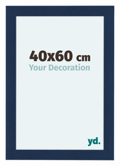 Como MDF Cadre Photo 40x60cm Bleu Fonce Patine De Face Mesure | Yourdecoration.fr