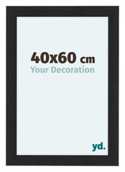 Como MDF Cadre Photo 40x60cm Noir Grain De Bois De Face Mesure | Yourdecoration.fr