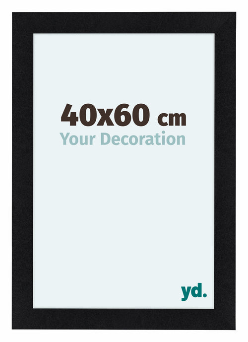 Como MDF Cadre Photo 40x60cm Noir Mat De Face Mesure | Yourdecoration.fr