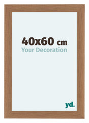 Como MDF Cadre Photo 40x60cm Noyer Clair De Face Mesure | Yourdecoration.fr