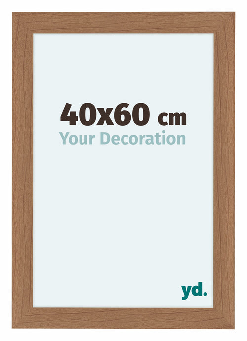 Como MDF Cadre Photo 40x60cm Noyer Clair De Face Mesure | Yourdecoration.fr