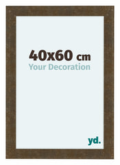 Como MDF Cadre Photo 40x60cm Or Antique De Face Mesure | Yourdecoration.fr