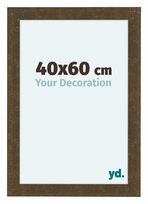 Como MDF Cadre Photo 40x60cm Or Antique De Face Mesure | Yourdecoration.fr