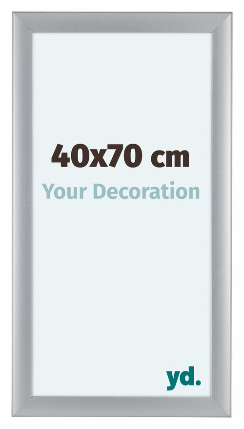 Como MDF Cadre Photo 40x70cm Argent Mat De Face Mesure | Yourdecoration.fr