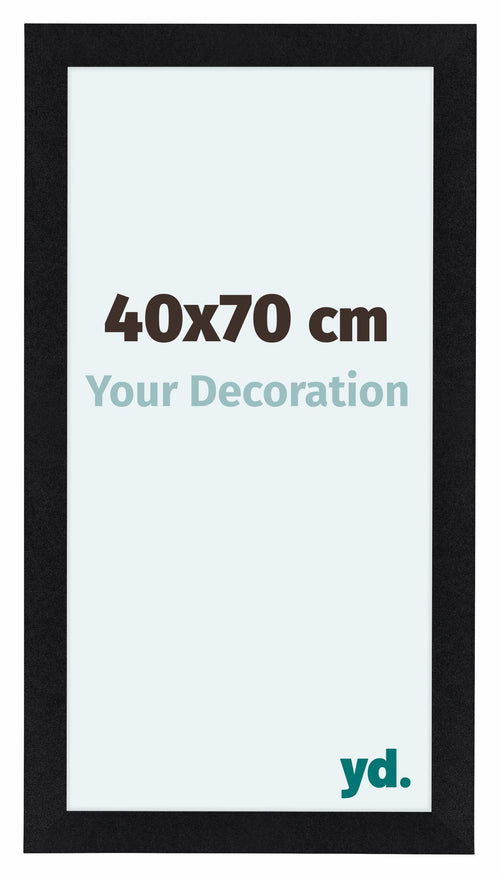 Como MDF Cadre Photo 40x70cm Noir Mat De Face Mesure | Yourdecoration.fr