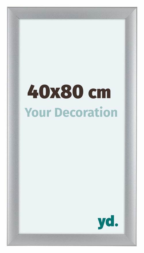 Como MDF Cadre Photo 40x80cm Argent Mat De Face Mesure | Yourdecoration.fr