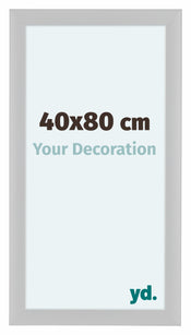 Como MDF Cadre Photo 40x80cm Blanc Brillant De Face Mesure | Yourdecoration.fr