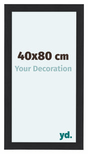 Como MDF Cadre Photo 40x80cm Noir Grain De Bois De Face Mesure | Yourdecoration.fr