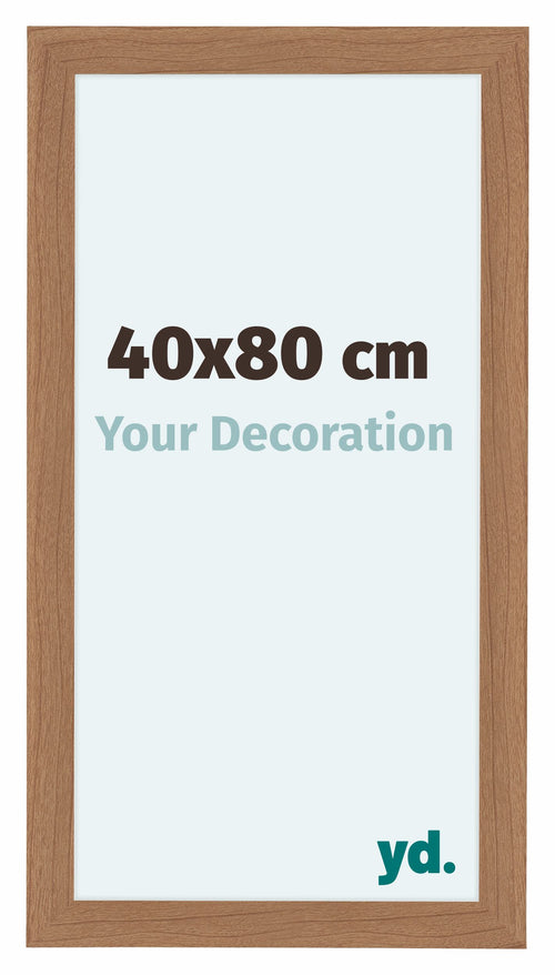 Como MDF Cadre Photo 40x80cm Noyer Clair De Face Mesure | Yourdecoration.fr