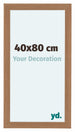 Como MDF Cadre Photo 40x80cm Noyer Clair De Face Mesure | Yourdecoration.fr