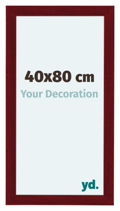 Como MDF Cadre Photo 40x80cm Vin Rouge Patine De Face Mesure | Yourdecoration.fr