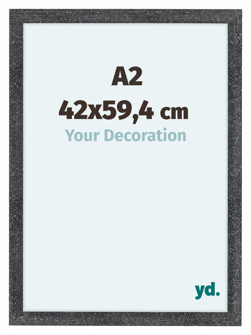 Como MDF Cadre Photo 42x59 4cm A2 Gris Patine De Face Mesure | Yourdecoration.fr