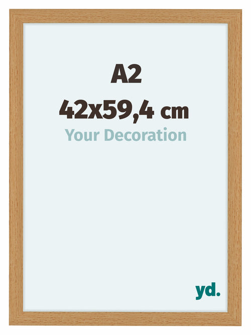 Como MDF Cadre Photo 42x59 4cm A2 Hetre De Face Mesure | Yourdecoration.fr