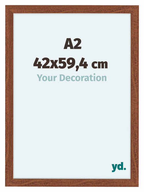 Como MDF Cadre Photo 42x59 4cm A2 Noyer De Face Mesure | Yourdecoration.fr