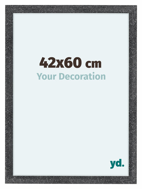 Como MDF Cadre Photo 42x60cm Gris Patine De Face Mesure | Yourdecoration.fr