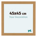 Como MDF Cadre Photo 45x45cm Hetre De Face Mesure | Yourdecoration.fr