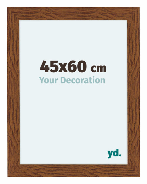 Como MDF Cadre Photo 45x60cm Chene Rustique De Face Mesure | Yourdecoration.fr