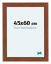 Como MDF Cadre Photo 45x60cm Noyer De Face Mesure | Yourdecoration.fr