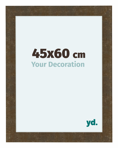 Como MDF Cadre Photo 45x60cm Or Antique De Face Mesure | Yourdecoration.fr