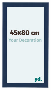 Como MDF Cadre Photo 45x80cm Bleu Fonce Patine De Face Mesure | Yourdecoration.fr