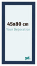 Como MDF Cadre Photo 45x80cm Bleu Fonce Patine De Face Mesure | Yourdecoration.fr