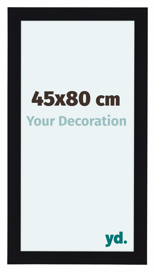 Como MDF Cadre Photo 45x80cm Noir Brillant De Face Mesure | Yourdecoration.fr