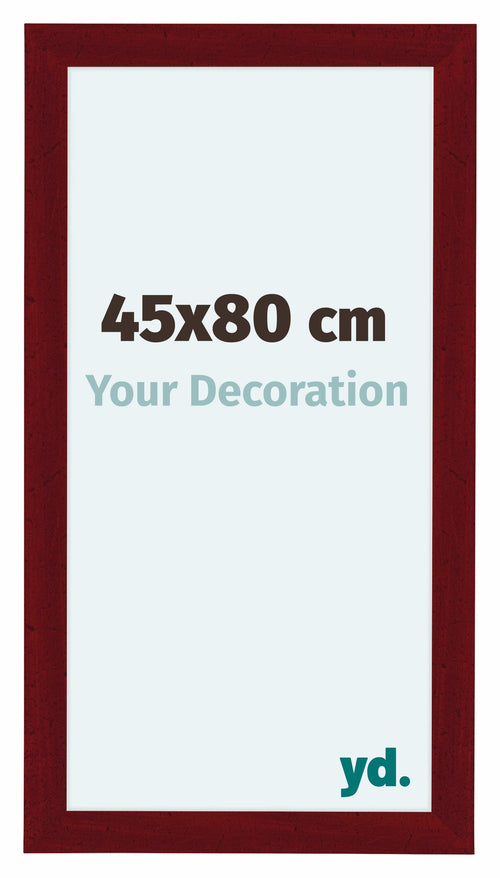 Como MDF Cadre Photo 45x80cm Vin Rouge Patine De Face Mesure | Yourdecoration.fr