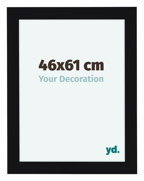 Como MDF Cadre Photo 46x61cm Noir Brillant De Face Mesure | Yourdecoration.fr