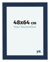 Como MDF Cadre Photo 48x64cm Bleu fonce patine De Face Mesure | Yourdecoration.fr