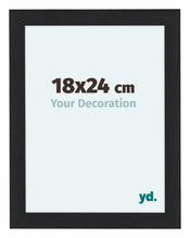 Como MDF Cadre Photo 48x64cm Noir Grain de Bois De Face Mesure | Yourdecoration.fr