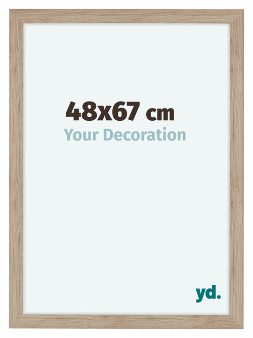 Como MDF Cadre Photo 48x67cm Chene Clair De Face Mesure | Yourdecoration.fr