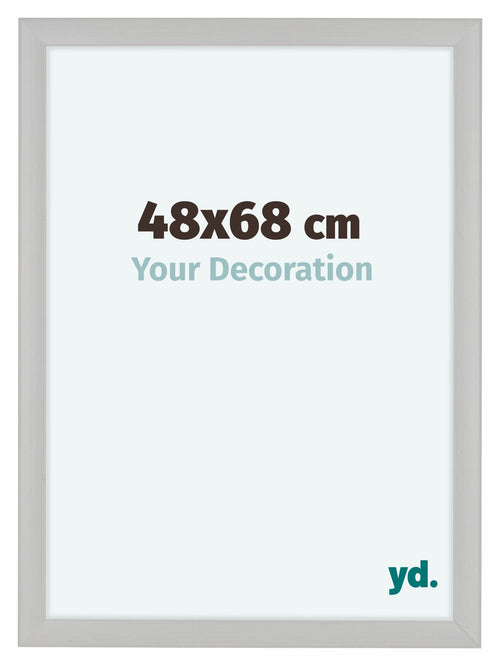 Como MDF Cadre Photo 48x68cm Blanc Grain de Bois De Face Mesure | Yourdecoration.fr