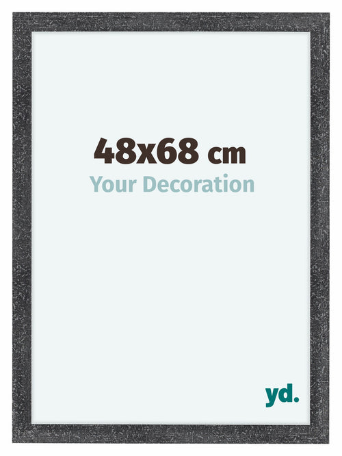 Como MDF Cadre Photo 48x68cm Gris Patine De Face Mesure | Yourdecoration.fr