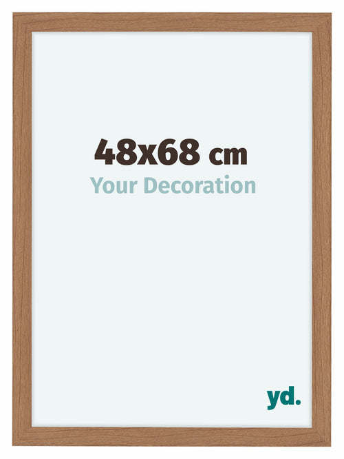 Como MDF Cadre Photo 48x68cm Noyer Clair De Face Mesure | Yourdecoration.fr