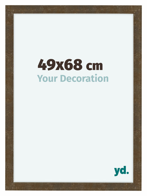 Como MDF Cadre Photo 49x68cm Or Antique De Face Mesure | Yourdecoration.fr