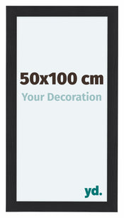 Como MDF Cadre Photo 50x100cm Noir Grain de Bois De Face Mesure | Yourdecoration.fr