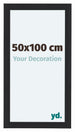 Como MDF Cadre Photo 50x100cm Noir Grain de Bois De Face Mesure | Yourdecoration.fr