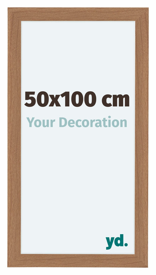 Como MDF Cadre Photo 50x100cm Noyer Clair De Face Mesure | Yourdecoration.fr