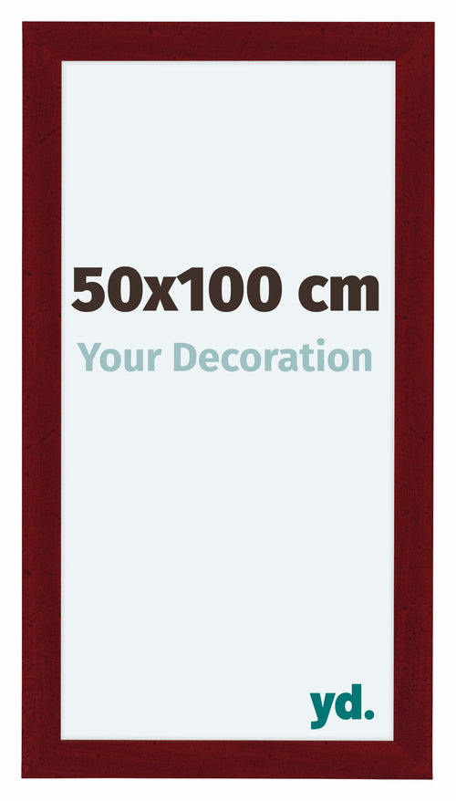 Como MDF Cadre Photo 50x100cm Vin Rouge Patine De Face Mesure | Yourdecoration.fr